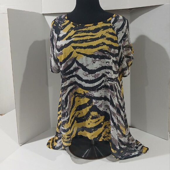 Forever 21 women's top sheer blouse size S/P. - Picture 1 of 12